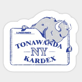 Tonawanda Kardex Sticker